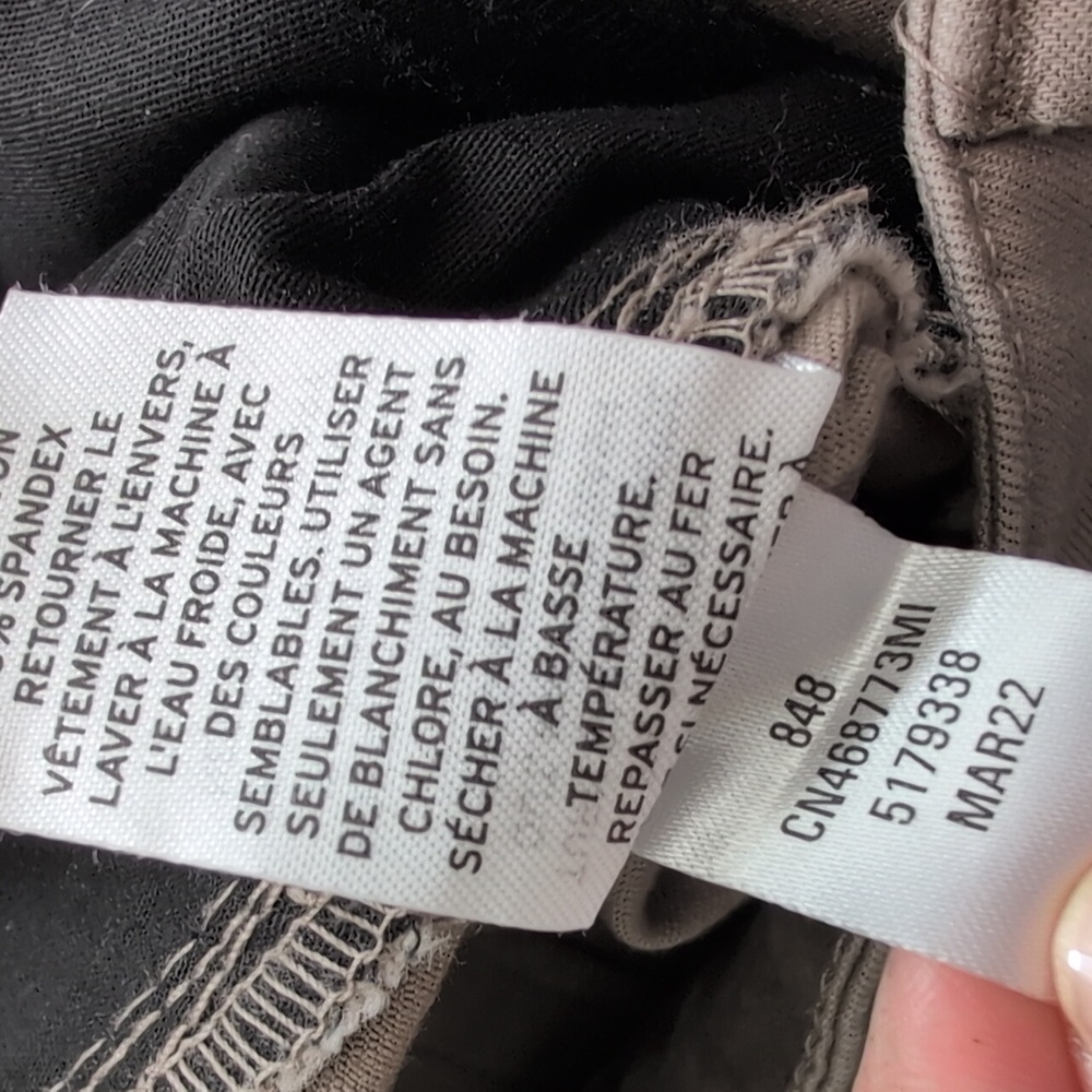 Nordstrom Caslon Khaki tan Chino Pants Size 10 - Picture 7 of 10